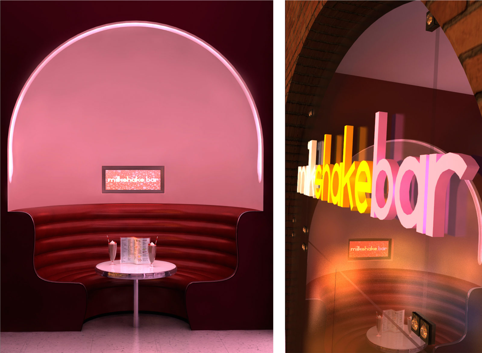 Milkshake Bar 3D Concept